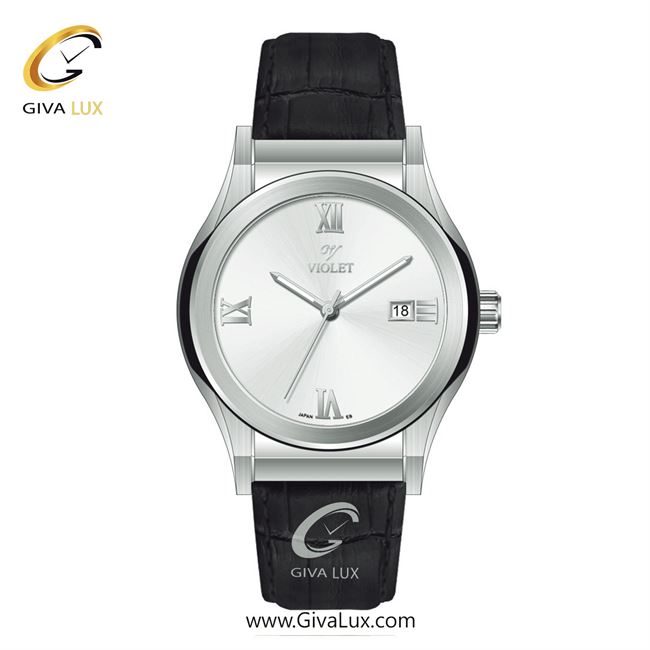 ساعت مچی اورجینال مردانه ویولت VIOLET نقره ای | مشکی| نقره ای| کد رفرنس 0565